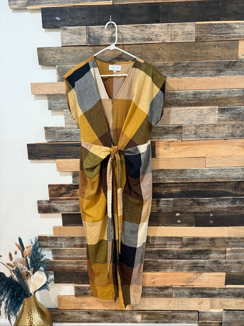 Rujuta Sheth Jumpsuit marni chex boho lagenlook size Small